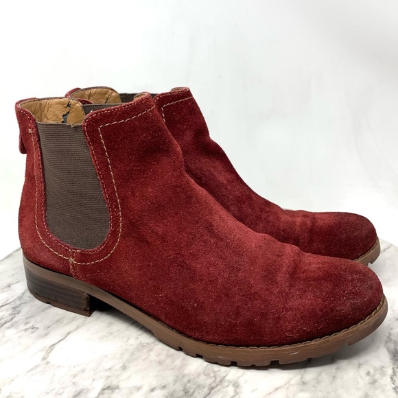 Sofft Selby Suede Chelsea Boots 8.5 Comfy Rustic Classic Casual Preppy Academia - Picture 1 of 16